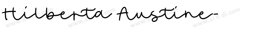 Hilberta Austine字体转换